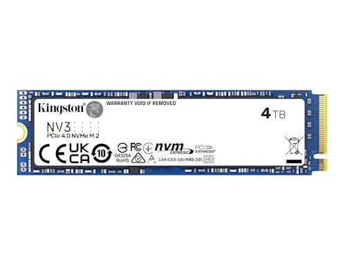 Kingston NV3 NVMe PCIe Gen 4.0 Solid State Drive